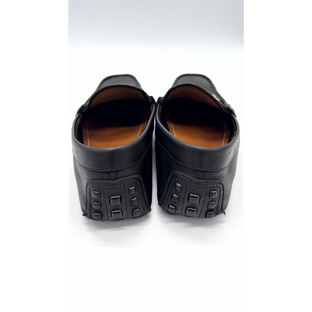 GUCCI Driver Men's Black Leather Horsebit With Web Loafers New UK 7 US 7.5 - Picture 6 of 16